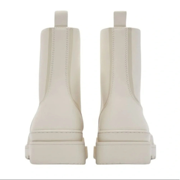 Zara Flat Lug Shearling Lined Rain Boots Size 44 - Picture 4 of 14